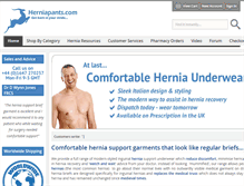 Tablet Screenshot of herniapants.com